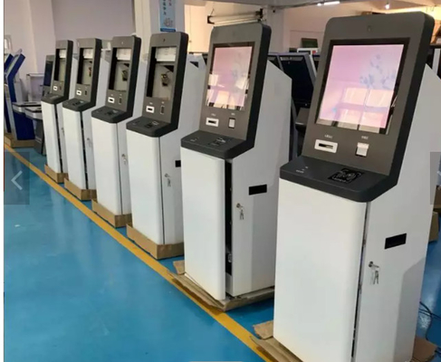 paiement extérieur tournant de kiosque d'écran tactile d'imprimante de journaliste de machine d'atmosphère de service d'individu