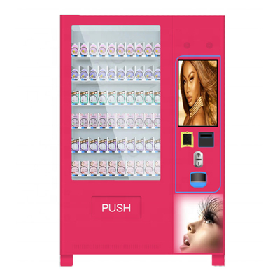 L'écran tactile de service d'individu fouette la machine rose cosmétique de kiosque d'OEM de distributeur automatique de beauté de cheveux
