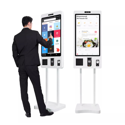 Kiosque de commande de paiement de service d'individu de machine de contrôle d'individu de position de 21,5 pouces pour KFC