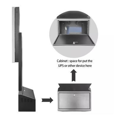 Seul tenez le panneau de PC d'imprimantes de billet de paiement de service de machine de kiosque de billet d'ordre d'individu