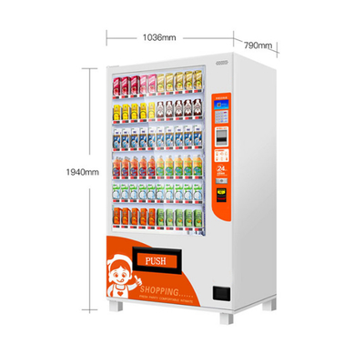 Kiosque de distributeur automatique de 22 pouces pour des boissons de crème glacée 540 unités