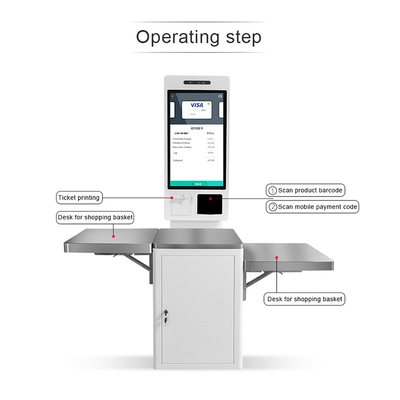 Contrôle de service d'individu hors de machine de position de paiement de kiosque pour le supermarché