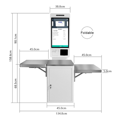 Contrôle de service d'individu hors de machine de position de paiement de kiosque pour le supermarché