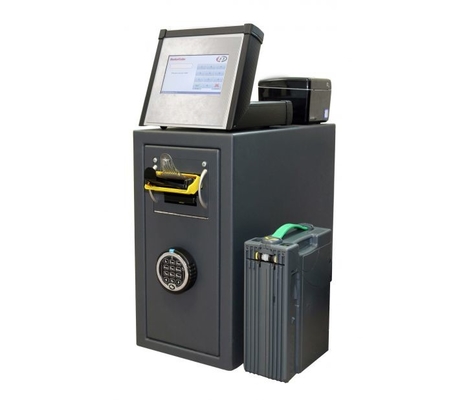 Kiosque sûr de service d'individu de machine intelligente de paiement en espèces