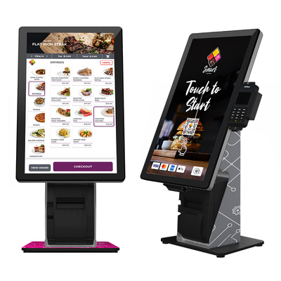 Kiosque de service d'individu de 23 pouces pour la nourriture de déjeuner de bureau de restaurant