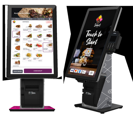 Kiosque de service d'individu de 23 pouces pour la nourriture de déjeuner de bureau de restaurant