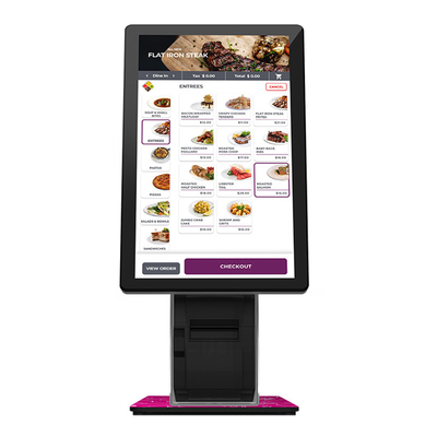 Kiosque de service d'individu de 23 pouces pour la nourriture de déjeuner de bureau de restaurant