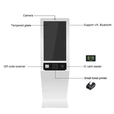 Carte publiant la machine de Self Service Kiosk d'imprimante de reçu de recycleur de note