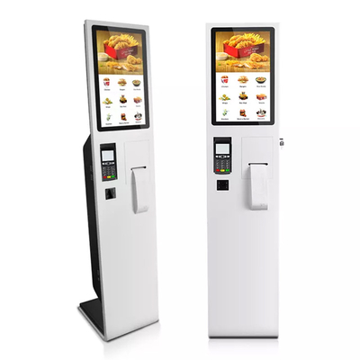 Individu d'écran tactile de 22 pouces commande le kiosque sans argent de paiement pour le restaurant