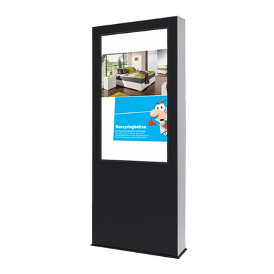 Plancher tenant le kiosque imperméable d'écran tactile de 55 pouces pour la publicité