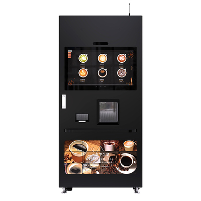 Machine à café avec tasse de café chaud et frais 32 pouces