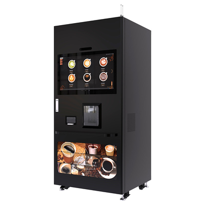 Machine à café avec tasse de café chaud et frais 32 pouces