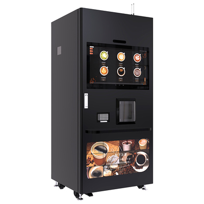 Machine à café avec tasse de café chaud et frais 32 pouces