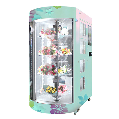 Kiosque transparent de service d'individu d'étagère de distributeur automatique de fleur fraîche de 22 pouces