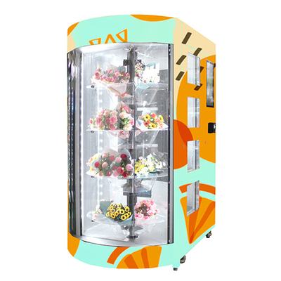 Kiosque transparent de service d'individu d'étagère de distributeur automatique de fleur fraîche de 22 pouces