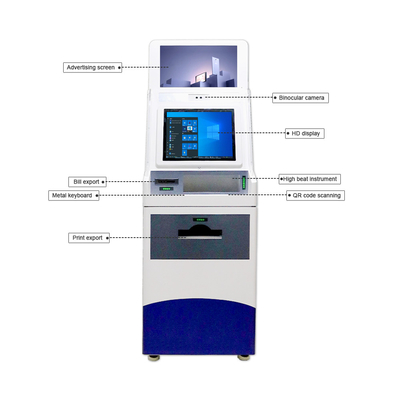 Machine automatique de billet de kiosque de rapport d'enregistrement de service d'individu d'écran tactile