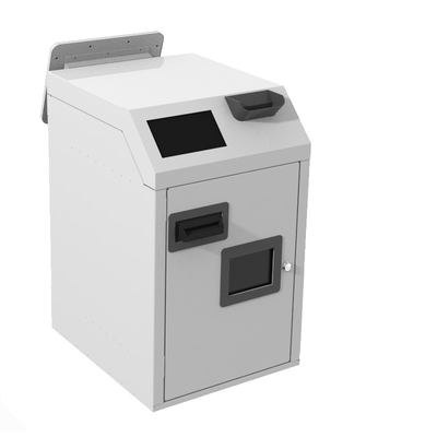 Argent liquide d'écran tactile réutilisant le kiosque de service d'individu de la machine SRI avec le scanner de code barres