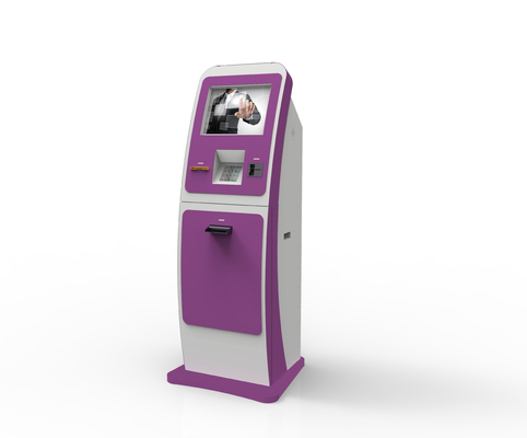 Le kiosque de service d'individu d'écran tactile de position de plancher vérifient dans le paiement