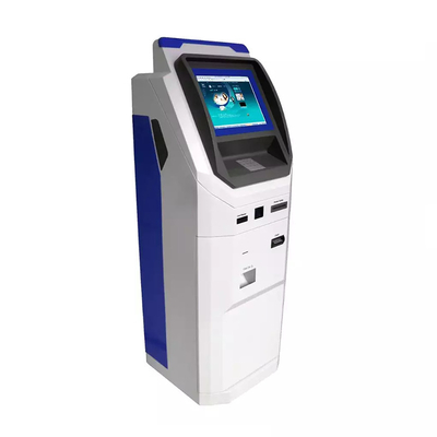 Kiosque de service d'individu d'écran tactile de distributeur automatique de billets d'atmosphère de l'unité centrale de traitement I3 120G double