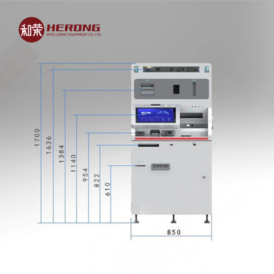 850 mm de largeur Smart Teller Machine Lobby STM 19 pouces équipement financier
