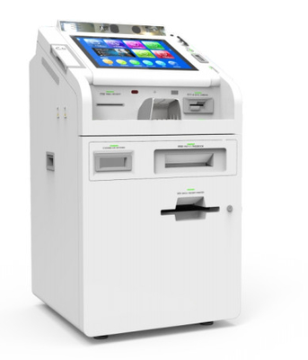 Écran tactile de 19 pouces Angle réglable blanc compact Équipement de service bancaire STM Smart Teller Machine