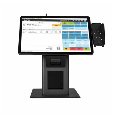 Kiosque de commande en libre-service Kiosque de paiement en libre-service avec écran tactile installé dans un restaurant