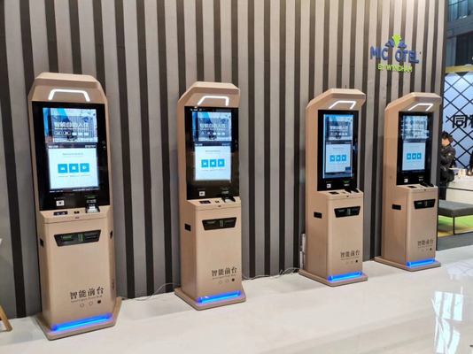 27 pouces lecteur de cartes terminal d'individu de 32 pouces de kiosque debout libre de service QR Scanner