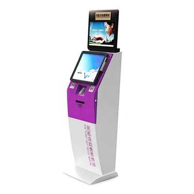 Machine de commande de kiosque de paiement d'individu de restaurant de 19 pouces avec le scanner de code barres