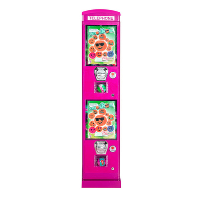 Forme de cabine téléphonique de kiosque de distributeur automatique de jeu d'amusement