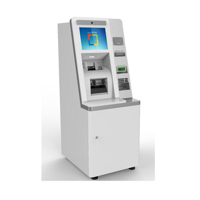 220V 17&quot; kiosque d'atmosphère de machine de change d'écran avec l'accepteur et le distributeur d'argent liquide