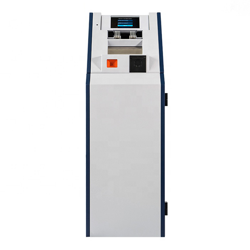 L'Affichage à cristaux liquides-contact automatique à grande vitesse de machine de dépôt de billet de banque de facture montrent la petite atmosphère de machine de paiement en espèces
