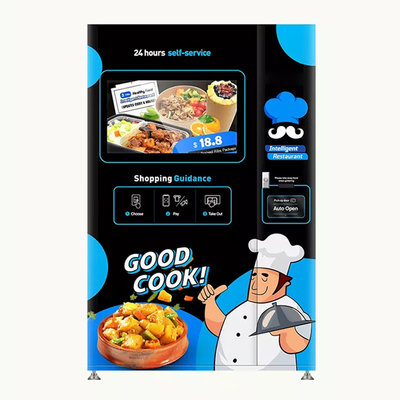 Kiosque chaud de distributeur automatique de sandwich à hamburger de nourriture automatique avec l'écran tactile